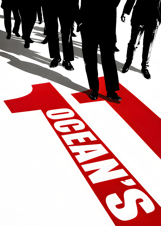 Ocean's Eleven Minimalist Movie Poster