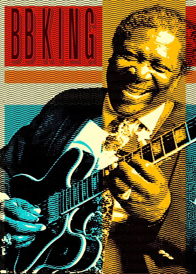 BB King Pop Art Poster