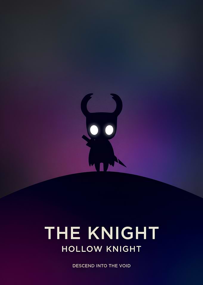 Minimalist Hollow Knight Poster