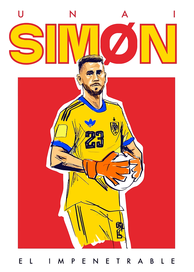 Unai Simon Soccer Poster Art