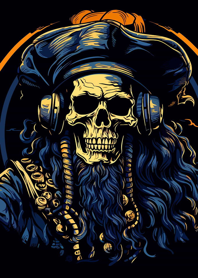 Pirate Skull Art