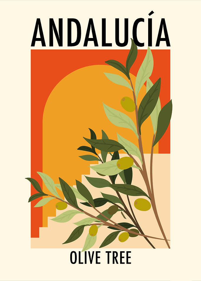 Andalucia Olive Tree Poster