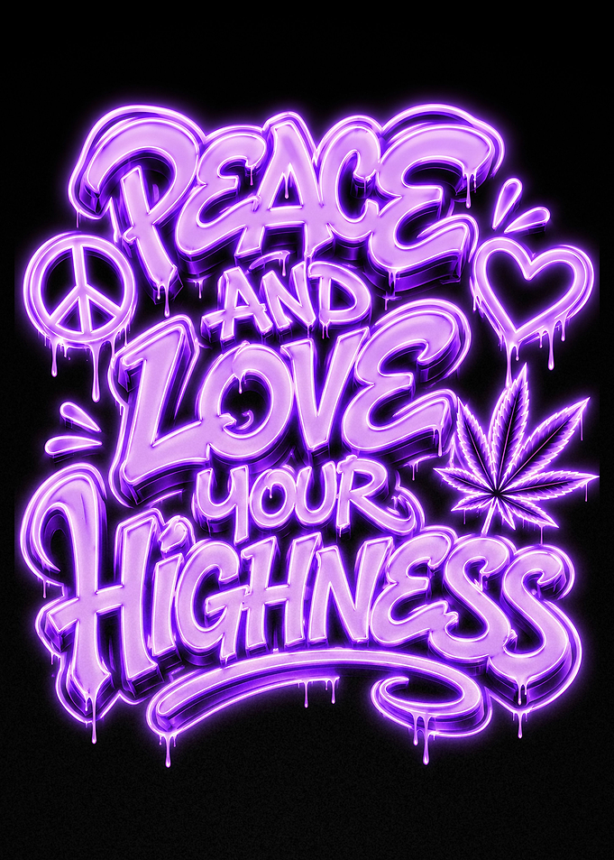 Peace and Love Your Highness Neon