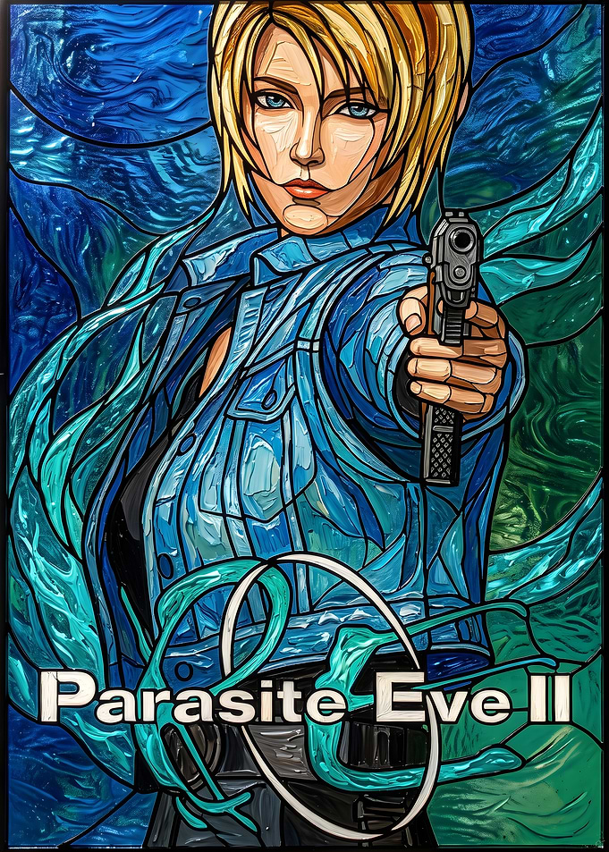 Parasite Eve II Stained Glass Art