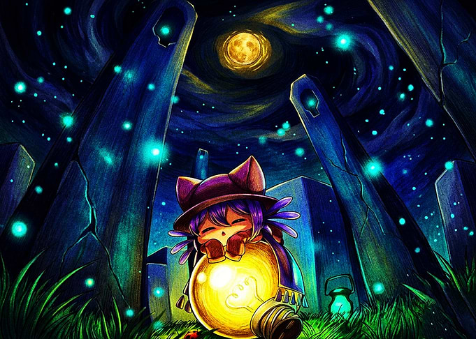 Niko from OneShot with Lightbulb