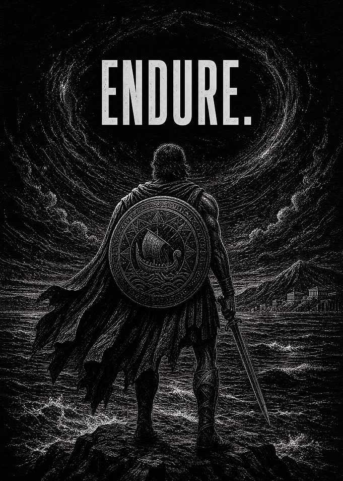Endure Viking Warrior Poster