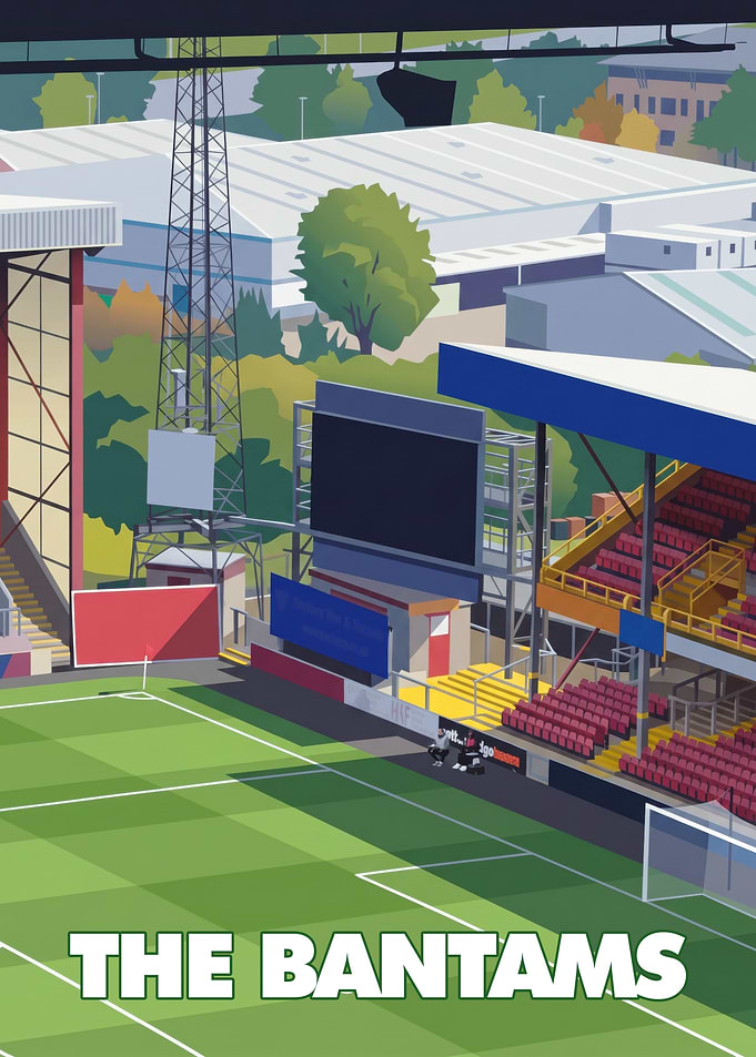 The Bantams Football Stadium Illustration