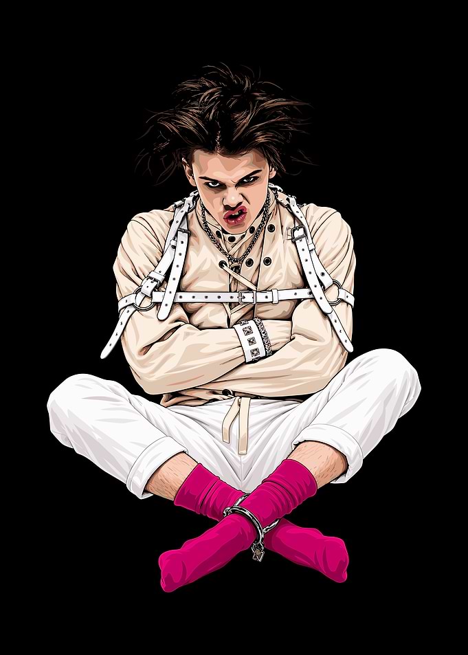 Panic at the Disco in a Straitjacket Illustration