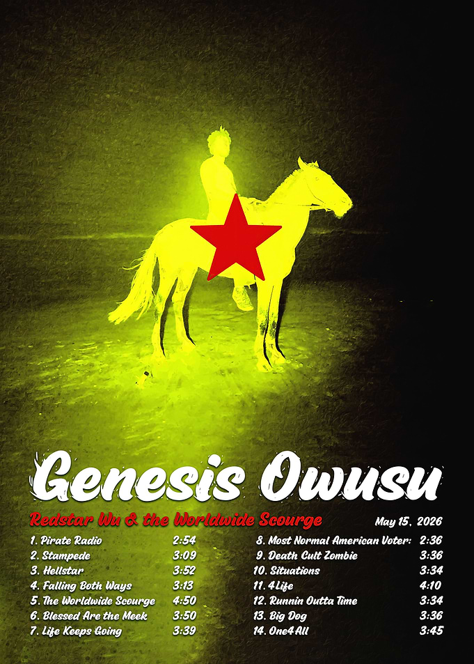 Genesis Owusu Album Tracklist Poster
