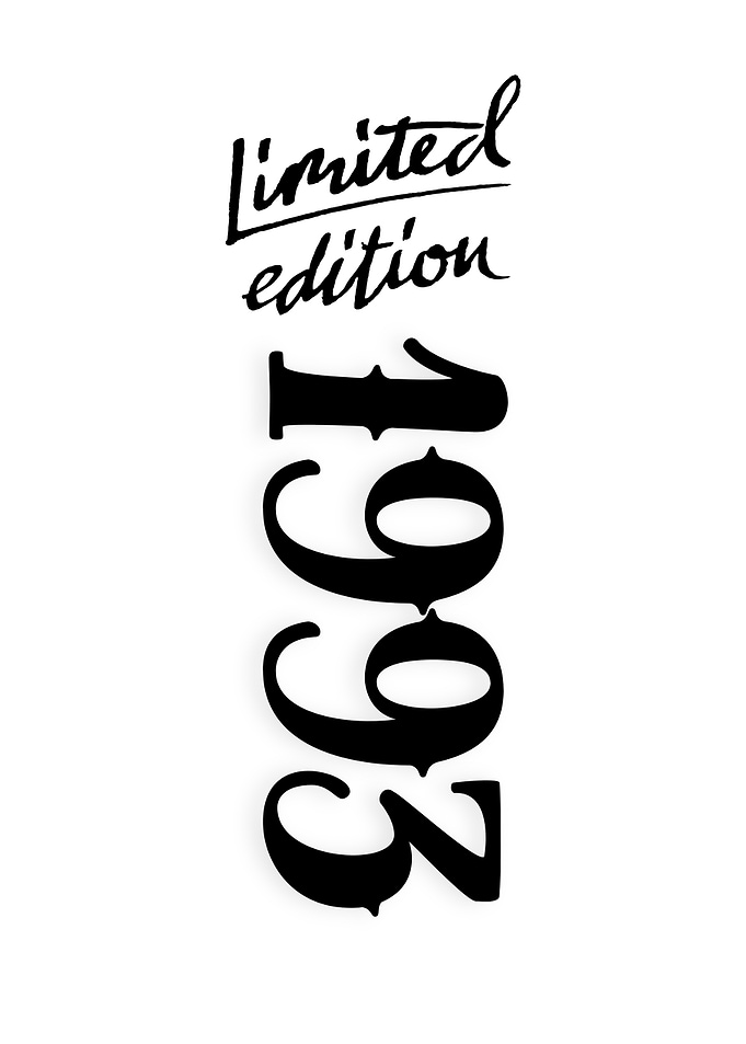 Limited Edition 1993 Typography Design