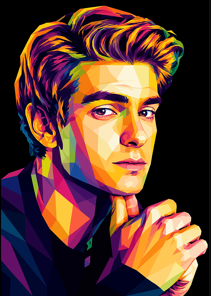 Andrew Garfield Pop Art Portrait