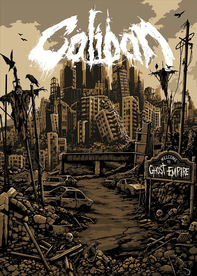 Caliban Ghost Empire Post-Apocalyptic Poster