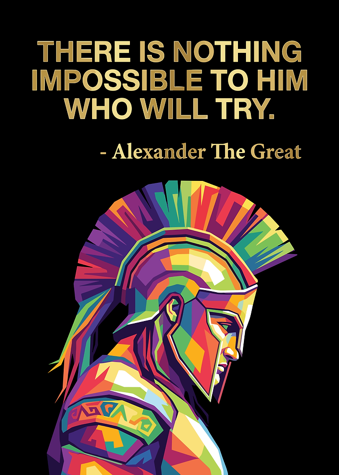 Alexander the Great Pop Art Poster