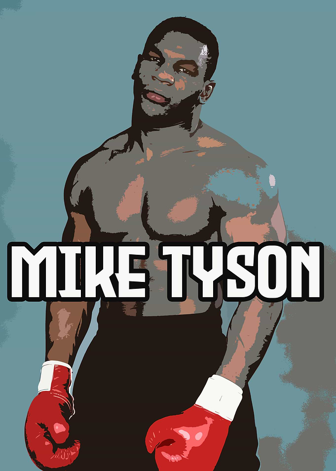 Mike Tyson Boxing Poster Art