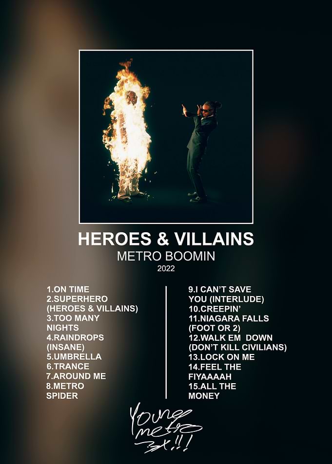 Metro Boomin Heroes & Villains Poster