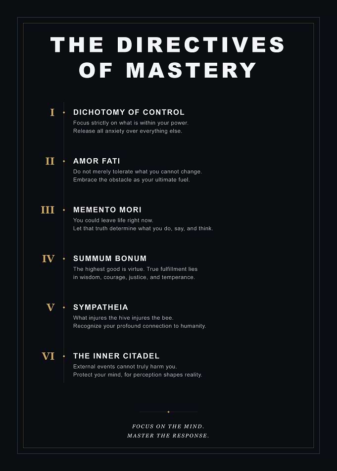 Stoic Directives Of Mastery Art