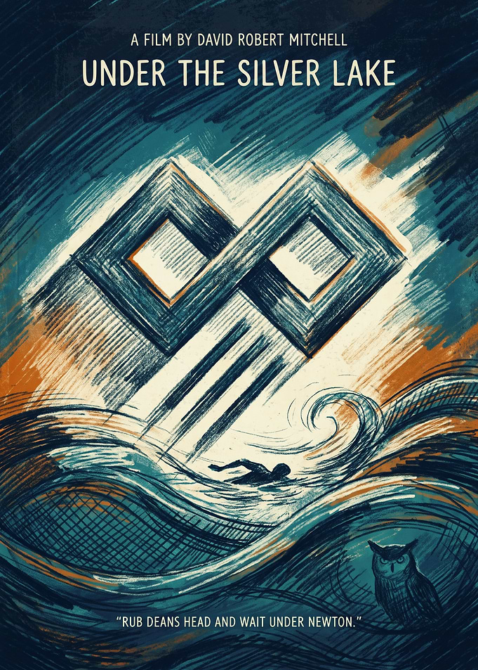 Under The Silver Lake Mystery Infinity Symbol Owl
