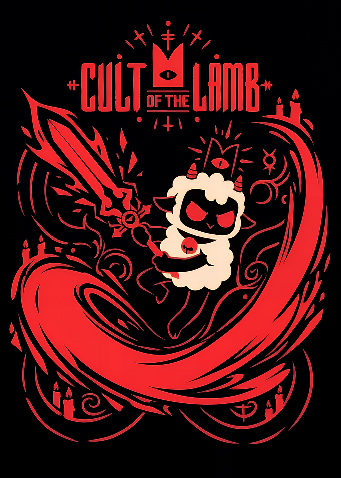 Cult of the Lamb Action Illustration