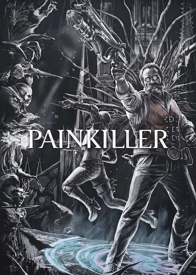 Painkiller Video Game Poster Art