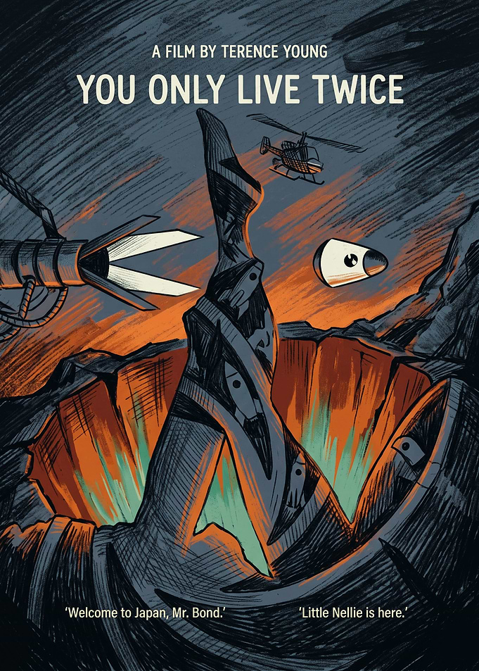 You Only Live Twice Volcano Base Helicopter