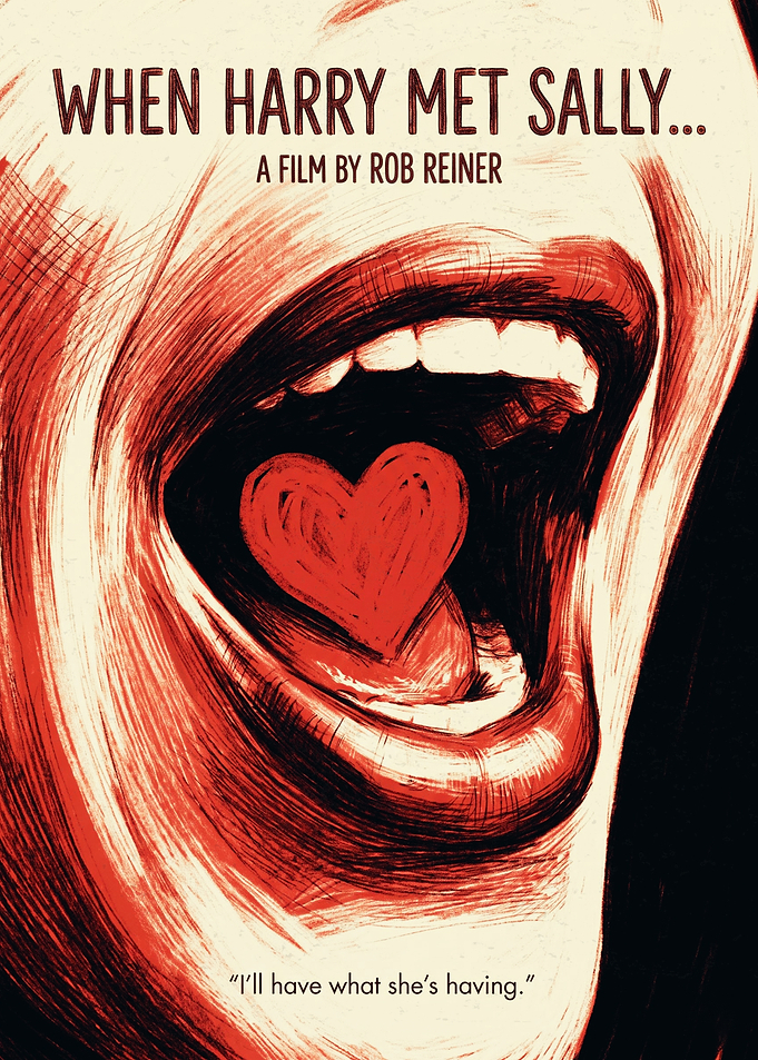 When Harry Met Sally Rom Com Open Mouth Heart