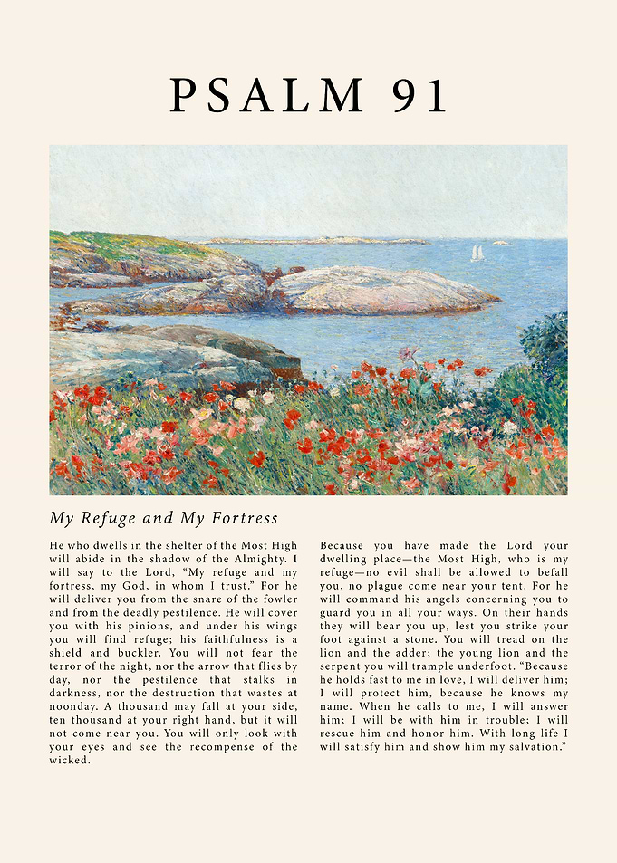 Psalm 91 Coastal Art Print