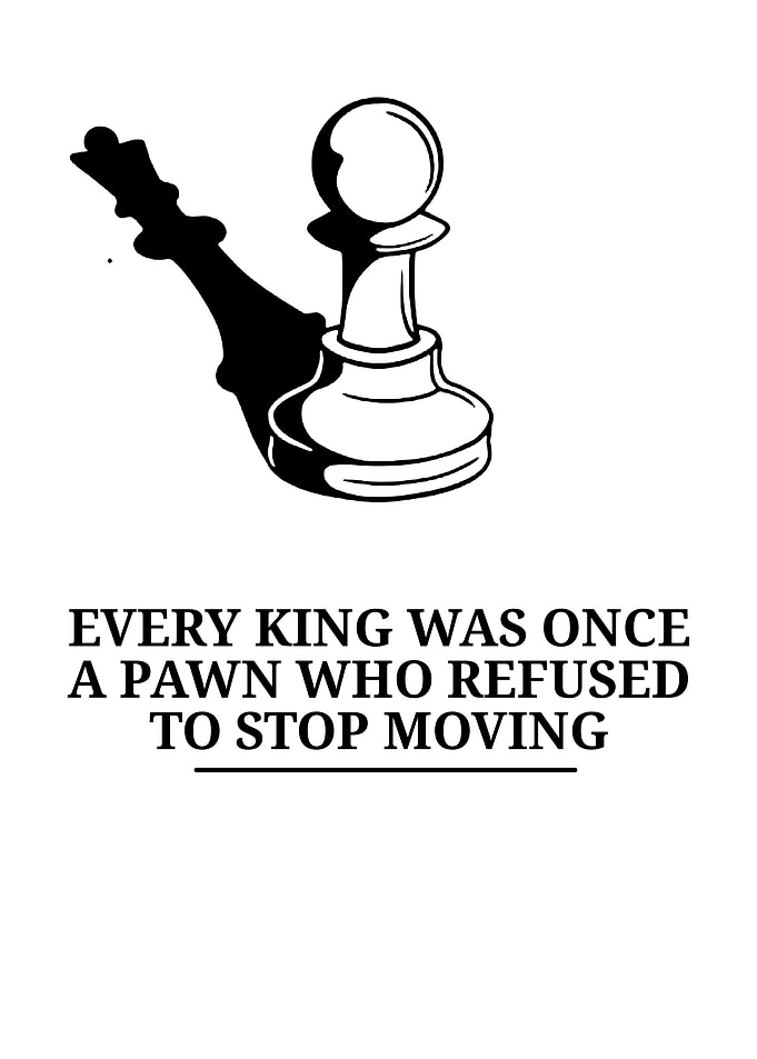 Chess Pawn Casting King Shadow