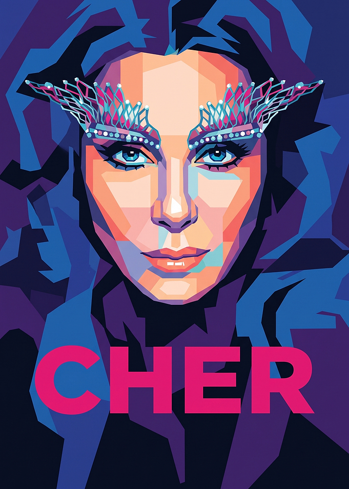Cher Pop Art Portrait