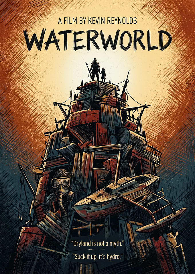 Waterworld Post Apocalyptic Ocean Atoll Structure