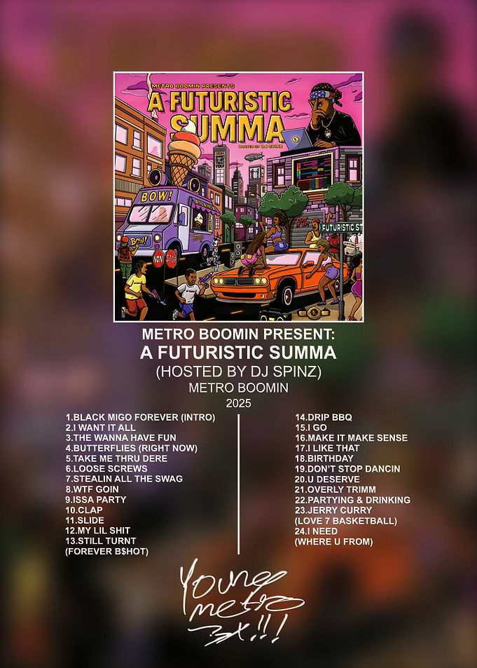 Metro Boomin A Futuristic Summa Poster