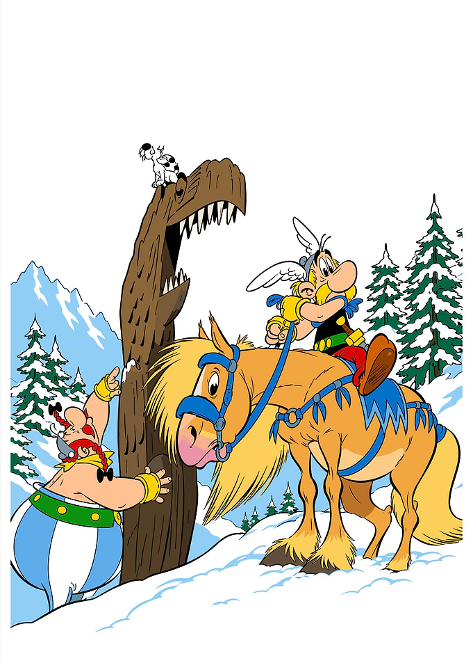 Asterix and Obelix in Winter