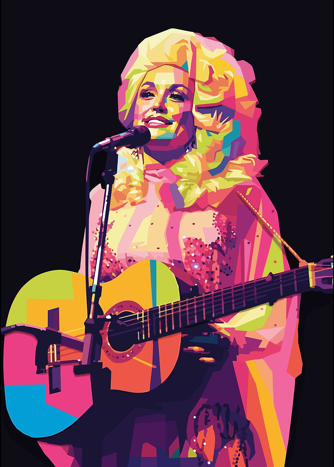 Dolly Parton Pop Art Portrait