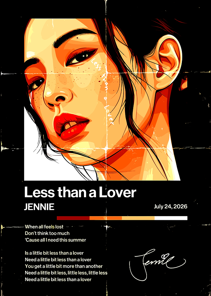 Jennie Less Than a Lover Poster