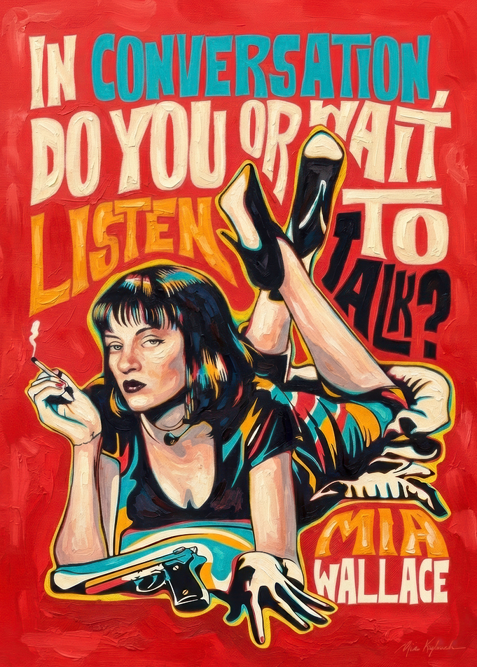 Mia Wallace Pulp Fiction Pop Art