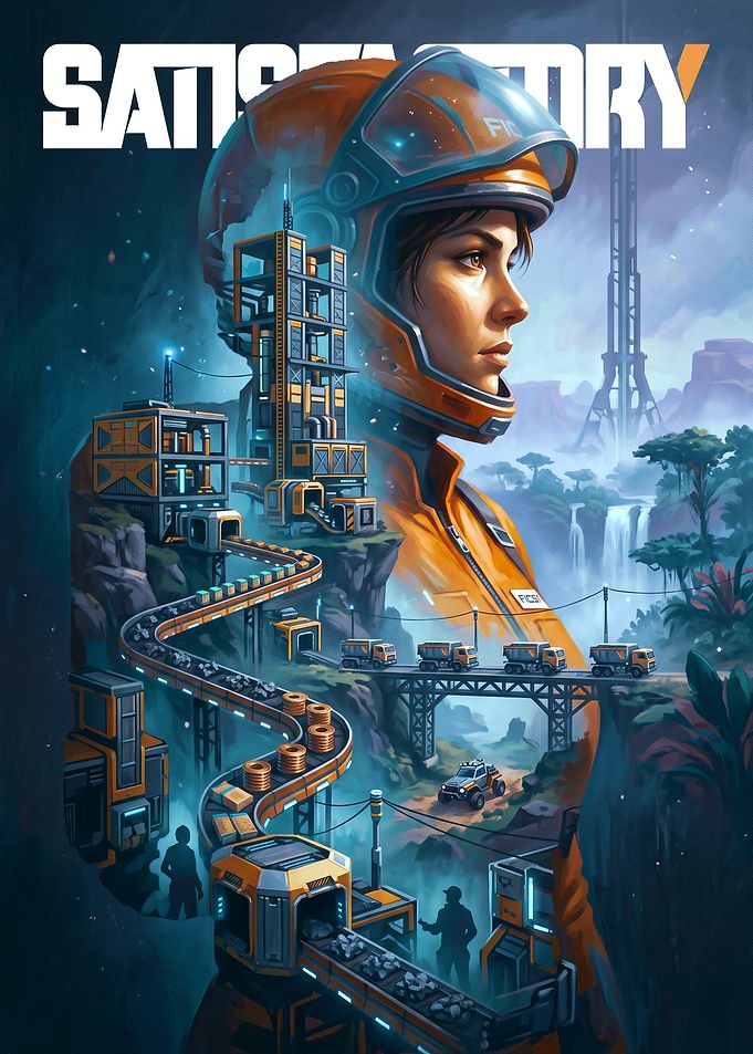 Satisfactory Game Poster Art