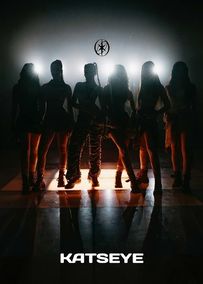 KATSEYE Group Silhouette Promotional Poster
