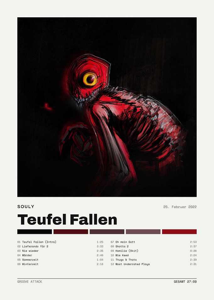 Souly Teufel Fallen Album Poster