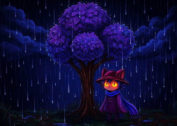 Niko from OneShot in the Rain