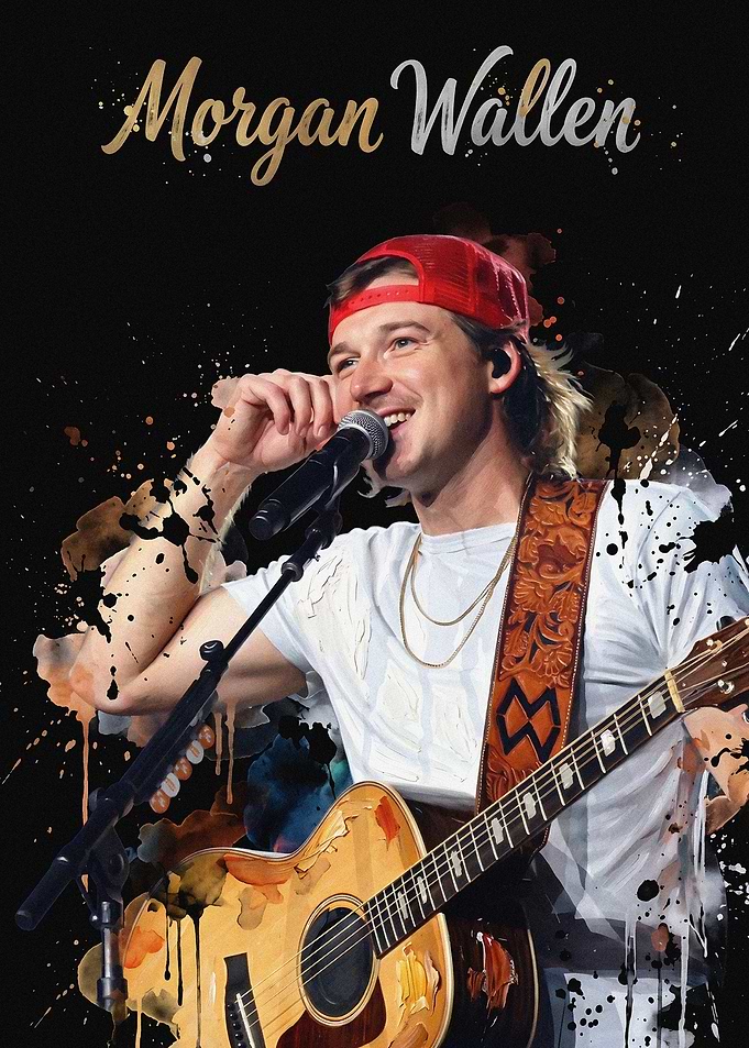 Morgan Wallen Portrait Poster