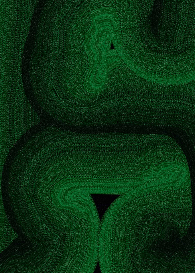 Abstract Malachite Green Texture Pattern