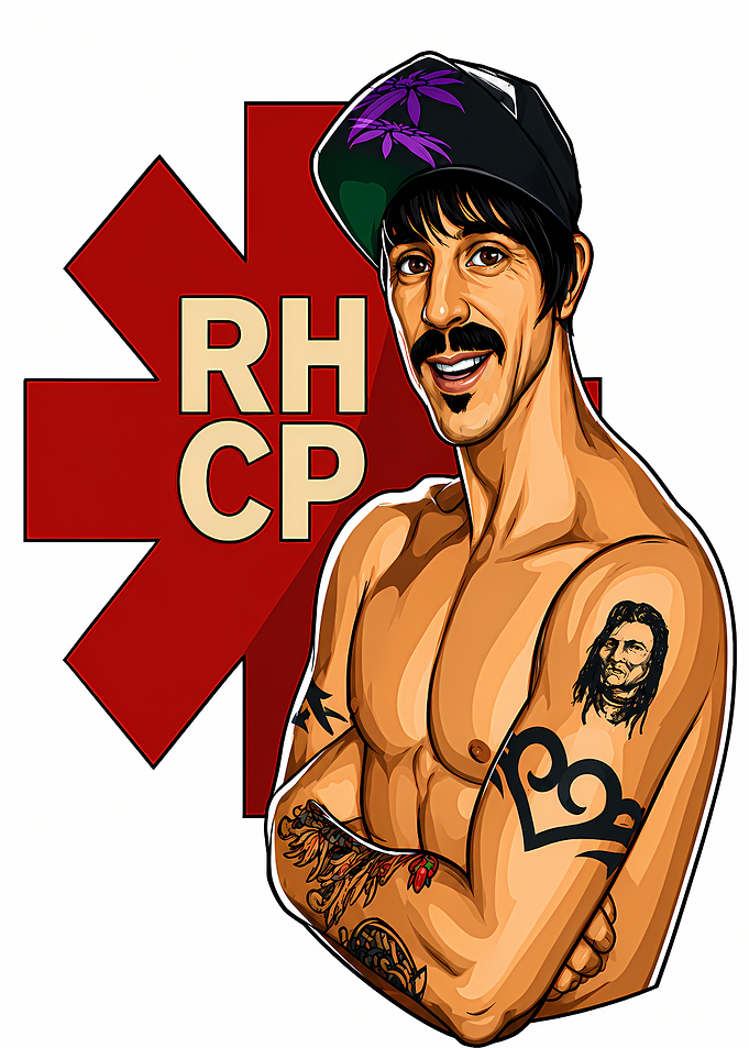 Anthony Kiedis RHCP Illustration