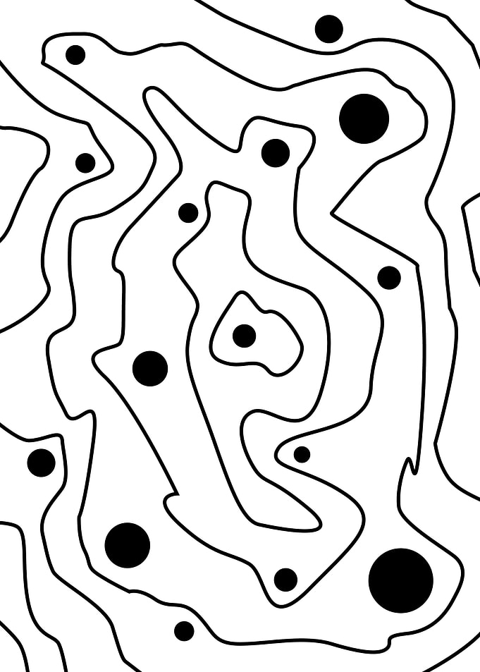 Minimalist Abstract Black and White Lines