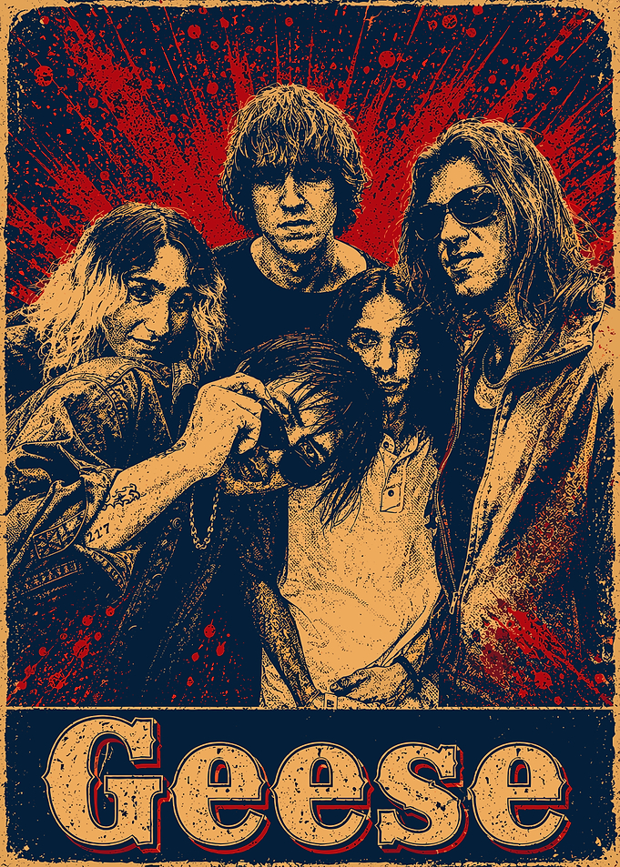 Geese Band Vintage Style Poster