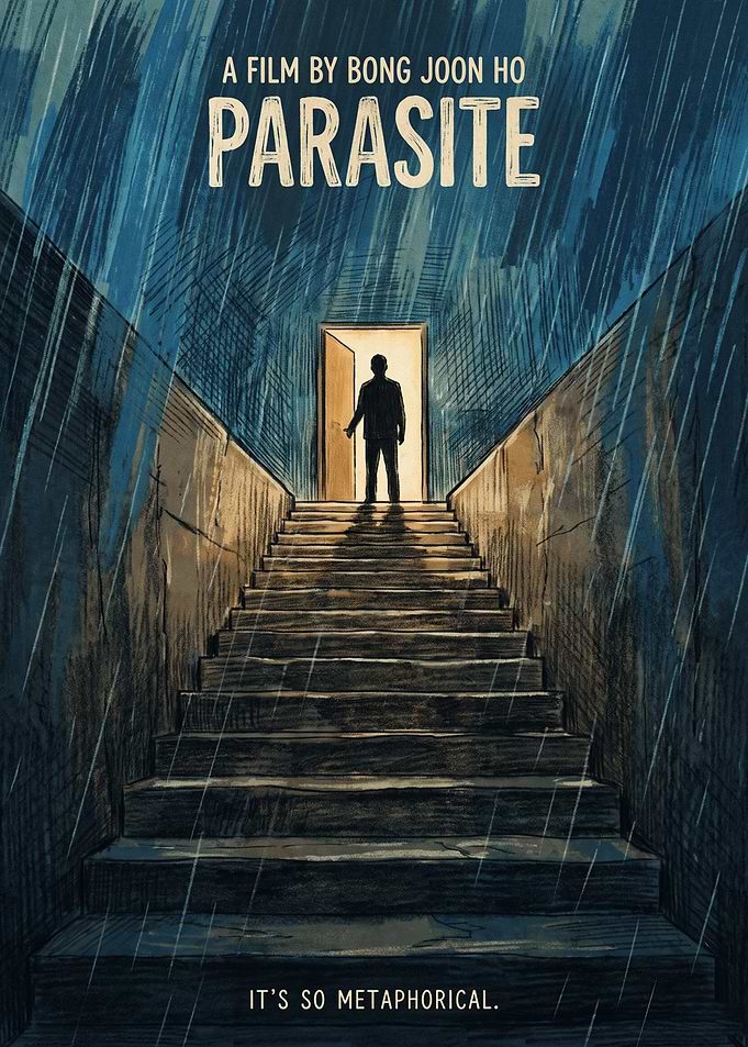 Parasite Thriller Drama Flooded Basement Stairs