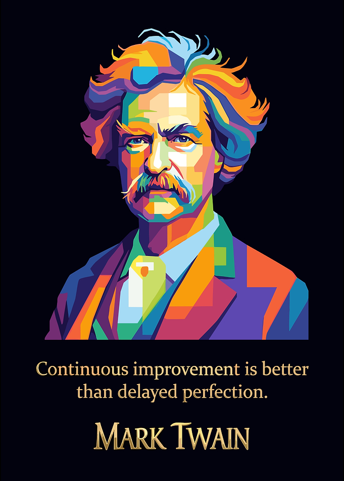 Mark Twain Pop Art Quote Poster