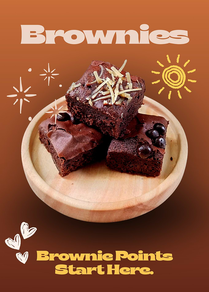 Delicious Chocolate Brownies Poster