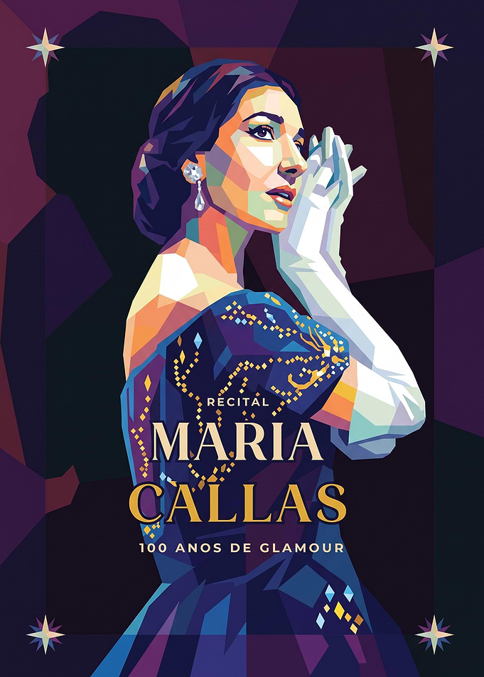 Maria Callas Pop Art Portrait Poster