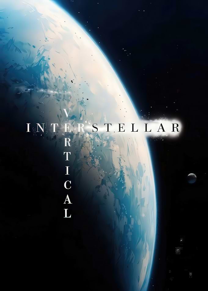 Interstellar Vertical Space Movie Poster