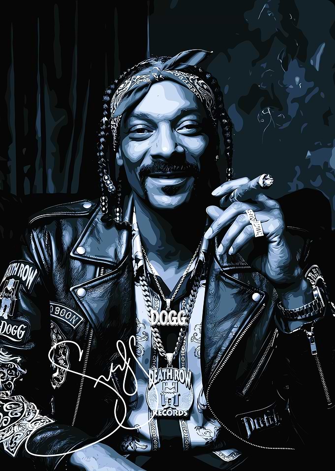 Snoop Dogg Death Row Records Portrait
