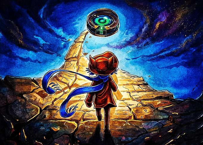 Niko Walking Toward the Sun